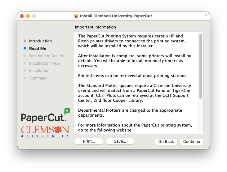 PaperCut Read Me